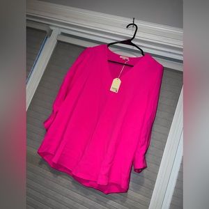 Jodifl Solid Top With A V-Neck